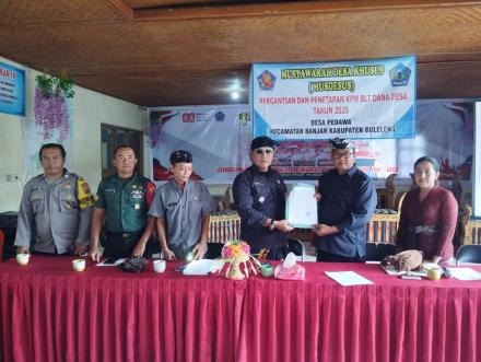 MUSYAWARAH DESA KHUSUS PERGANTIAN DAN PENETAPAN KPM BLT DANA DESA TAHUN 2025